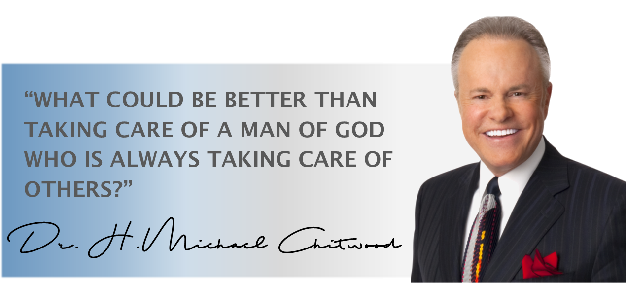 What could be better than taking care of a man of God who is always taking care of others?